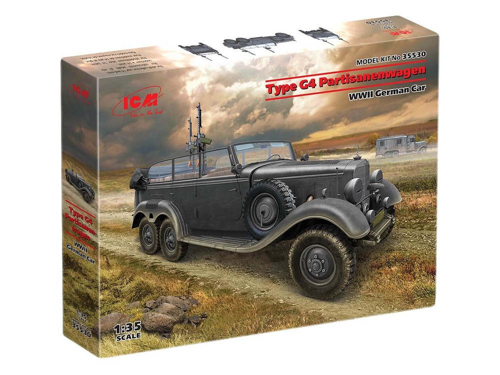 ICM 35530 – G4 with armament, WWII German Car – Scale Model Kit