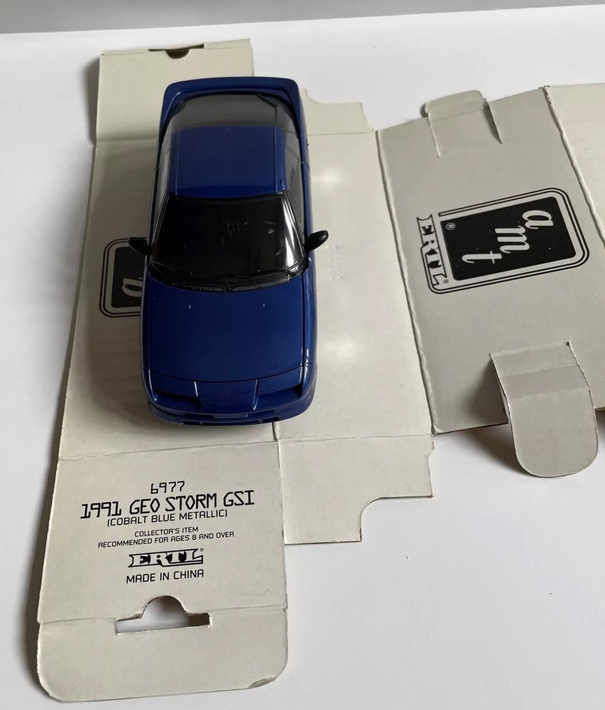 1991 Geo Storm GSI Dealer Promo Car 6977 Colbalt Blue Metallic ERTL