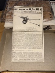 Italaerei – Soviet Antitank Gun 76,2mm ZIS3 M 42 – 1/35 Kit #302 New Open Box