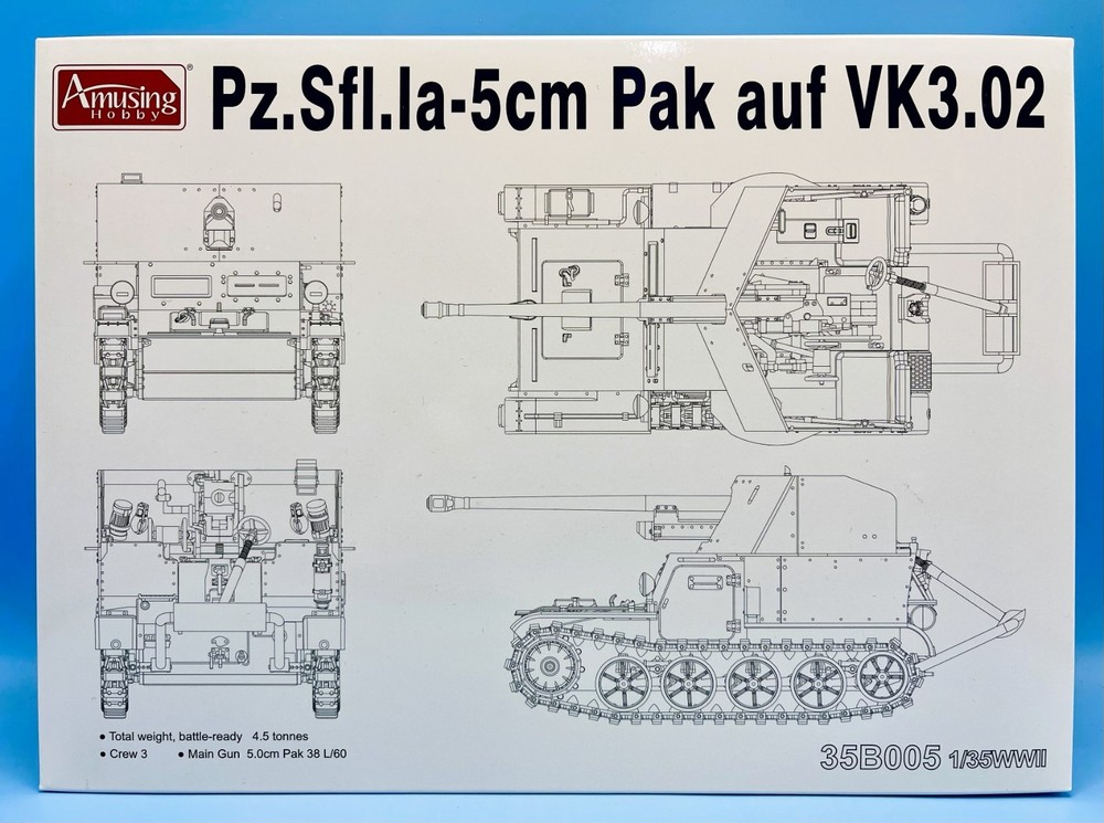 Amusing Hobby AH 35B005 1/35 German Pz.Sfl.la-5cm Pak auf VK3.02 Brand New