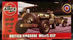 Airfix Willys Jeep, Trailer amp; 6-Pdr Gun – Plastic Model Military Vehicle