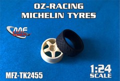 1/24 OZ-Racing Wheels, 18″ Tyres for Hasegawa Focus RS WRC 99-03