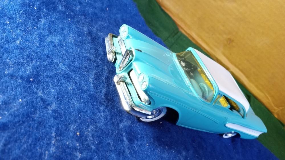 Vintage Dealer Promo Car AMT 1958 Ford Edsel. Turquoise Blue/White Top, 2 Door