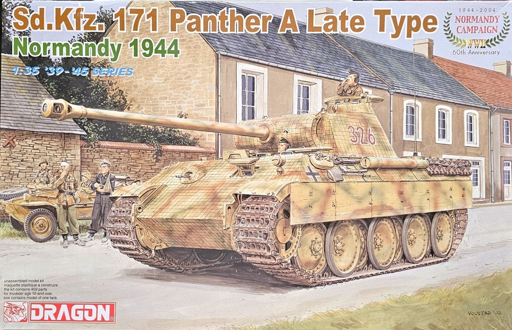 1/35 Dragon 6244: Panther A Late Type Sd.Kfz.171 without Kit Decals