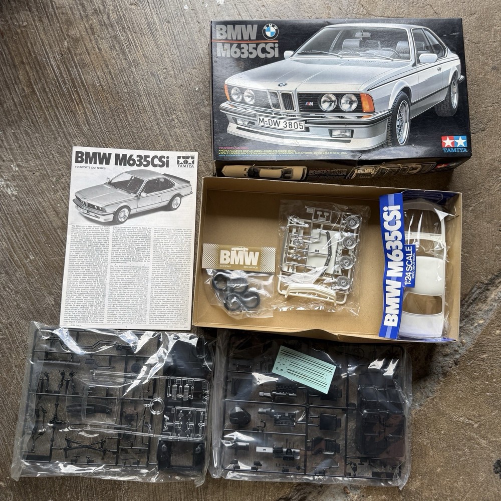 1986 Tamiya Japan 1:24 Kit # 24058 BMW M635CSi Coupe Sealed BAGS