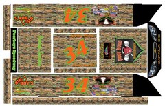 #34 Doug Patrick Poor Boys Crate Dirt Late Model 1/24th Scale Waterslide Decal