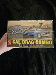 CAL DRAG COMBO MODEL KIT AMT 1/25 SCALE INCLUDES FORD GALAXIE & FALCON FUNNY CAR