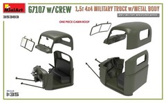 Miniart 1/35 G7107 w/CREW 1,5t 4X4 CARGO TRUCK w/METAL BODY #35383 📌USA📌Sealed