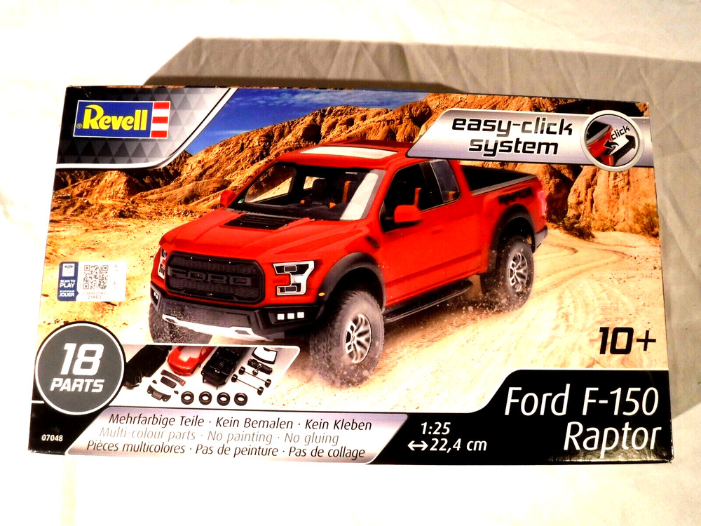 1/24 Revell American Truck Ford F 150 Raptor # 07048 Easy Click System 10+