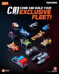 US🇺🇲 Transformers – Wheels C01 Roll Out Swindle Model Kit Car Vehicle Blokees