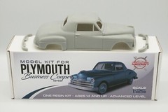 1:25 Plymouth Business Coupe 1949 Resin Model Kit With Clear Parts Included