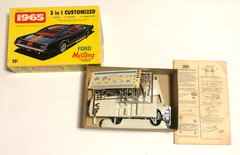 Vintage 1965 Mustang Ford Fastback 3 in 1 Custoimized Model Kit Palmer Plastics