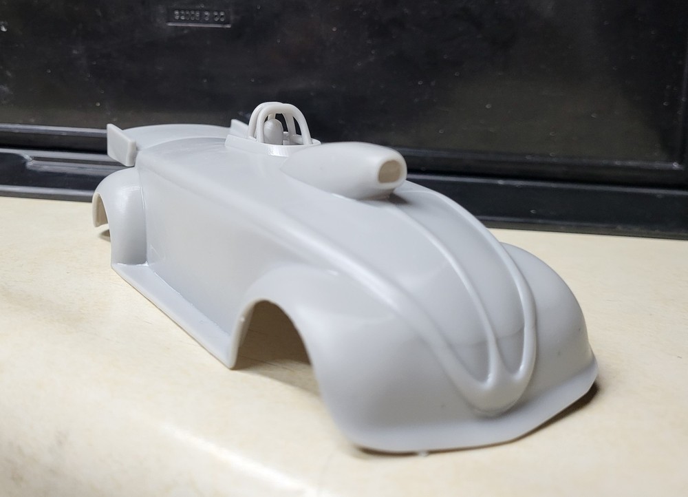 1/24 scale resin 3d printed Volkswagen Beetle Roadster drag body slot car model