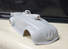 1/24 scale resin 3d printed Volkswagen Beetle Roadster drag body slot car model