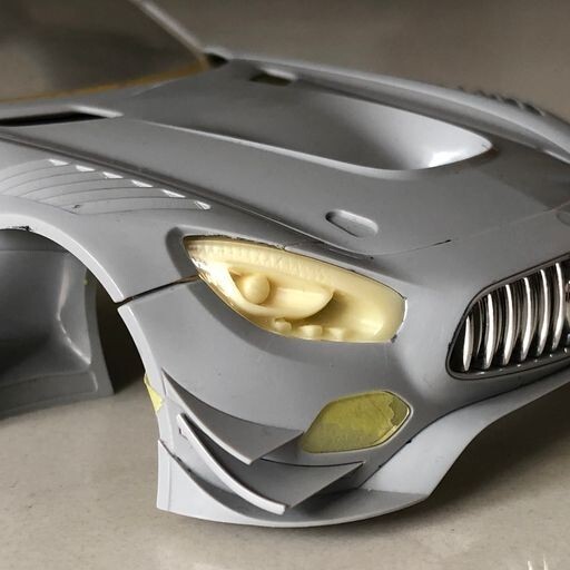 S.K. Decals 1:24 Scale SK-TK007 Mercedes AMG GT3 Resin Headlight Set For Tamiya