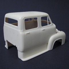 NB295 Jimmy Flintstone 1953 Ford 4 door Cabover resin car body