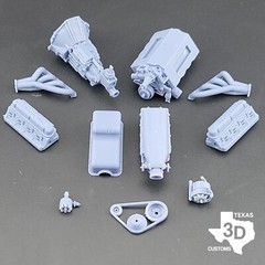 Ford 289/302 Holley EFI model engine resin 3D printed 1:24-1:8 scale