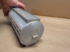 VINTAGE AMT 1/25 GULF FUEL Tanker Trailer Built UP Old School Semi REbuilder