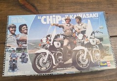 Vintage Revell 7800 Chips Kawasaki Police Motorcycle Incomplete READ!!