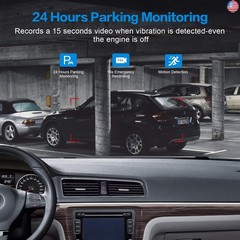 Dash Cam Front with 32G SD Card, BOOGIIO 1080P FHD Car Driving Recorder 3” IPS
