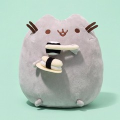 Gray Cat Sushi Plush Toy Soft Decorative Cushion