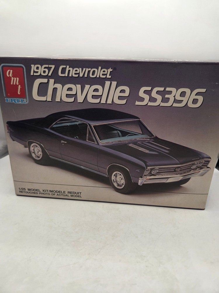 Vintage AMT ERTL 1967 Chevy Chevelle SS396 1:25 New Open Box MODEL KIT 6052