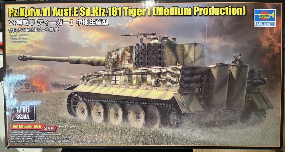 GREAT PRICE Trumpeter #944 1/16 PzKpfw VI Ausf E SdKfz 181 Tiger I Mid Prod