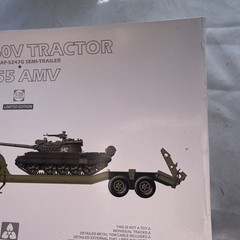 Takom 2095 1/35 Scale KRAZ-260V Tractor with Semi-Trailer and T-55 AMV NIB READ*