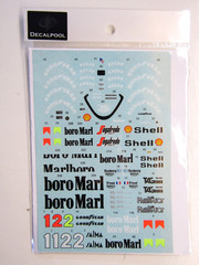 Decalpool 1/20 Scale McLaren MP4/2C ’86 Australian GP Decal Sheet DP255 for NuNu