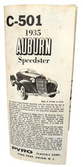 Pyro Supercharged Auburn Speedster 1/25 Model C501-200 USA1967 Complete PLS READ