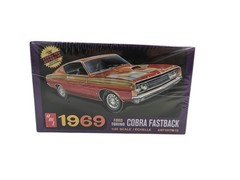 AMT 1969 Ford Torino Cobra Fastback 1:25 Scale Plastic Model Car Kit 1217 Sealed