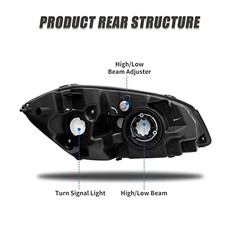 for 2005 2006 2007 2008 2009 OE Replacement A-Chrome Housing Amber Reflector