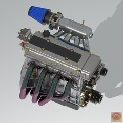 1:25-1:24 Scale Resin Honda Civic B16 Engine Kit