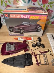 AMT Plymouth Prowler SnapFast Plus Model 1/25 Kit Started C Pics 4 Parts Mopar