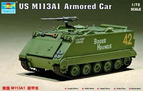 Trumpeter US M113A1 Armored Car – Plastic Model Military Vehicle Kit – 1/72