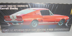 SKILL 2 MODEL KIT 1967 FORD MUSTANG SHELBY GT350 BLACK 1/25 SCALE AMT AMT834 M