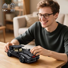 Vintage Racing Car Model Kit – 332 Piece Sports Car Building Set for Adults & Te