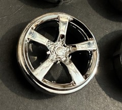 CHROME WHEELS 1/24-1/25 318 1667A Model Car Parts COMBINE PARTS SAVE $