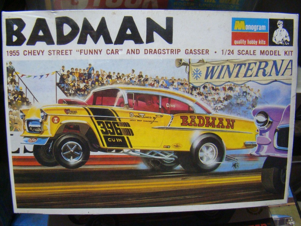 “BADMAN” 1955 CHEVY STREET FUNNY CAR AND DRAGSTRIP GASSER FACT. SEALED OUTSIDE