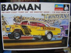 “BADMAN” 1955 CHEVY STREET FUNNY CAR AND DRAGSTRIP GASSER FACT. SEALED OUTSIDE