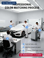 Alabaster Silver Metallic(NH-700M) for Honda Touch Up Paint Pen, 2 in 1 Car Scra