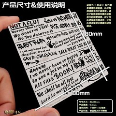 1/35 1/32 Tank Vehicle Model Wall Scene Graffiti Leakage Spray Stencil Template