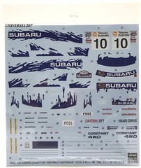1/24 Hasegawa 20527 Subaru Legacy RS 1992 Australia Rally Car Model Kit NIB