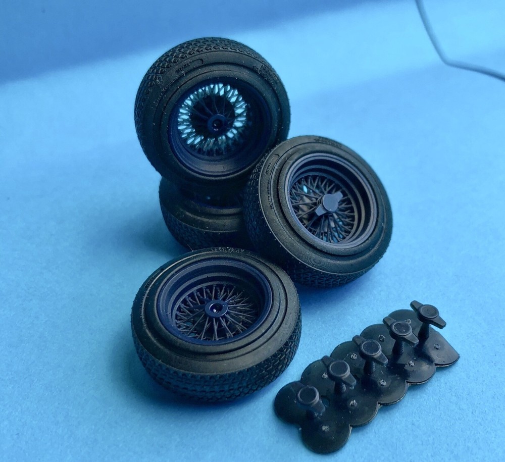 1:25-1:24 Scale Lowrider Wire Rims Resin Printed Rims and Tire Kit
