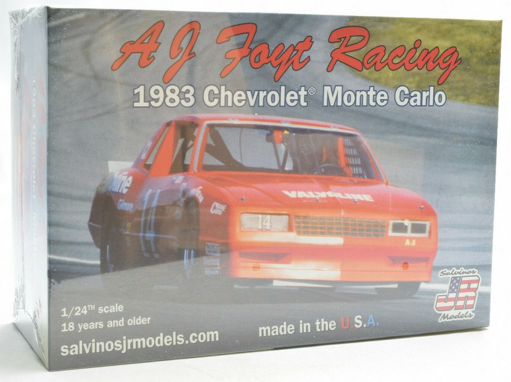 Salvino JR Models “Valvoline” AJ Foyt Racing 1983 Monte Carlo 1/24 Model Car Kit