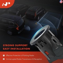 A-Premium 4-PC Rear Inner & Outer Parking Assist Sensor Retainer Bezels