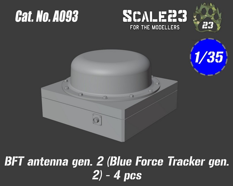 Scale23 1/35 Bft Antenna Gen. 2 Blue Force Tracker (4pcs)