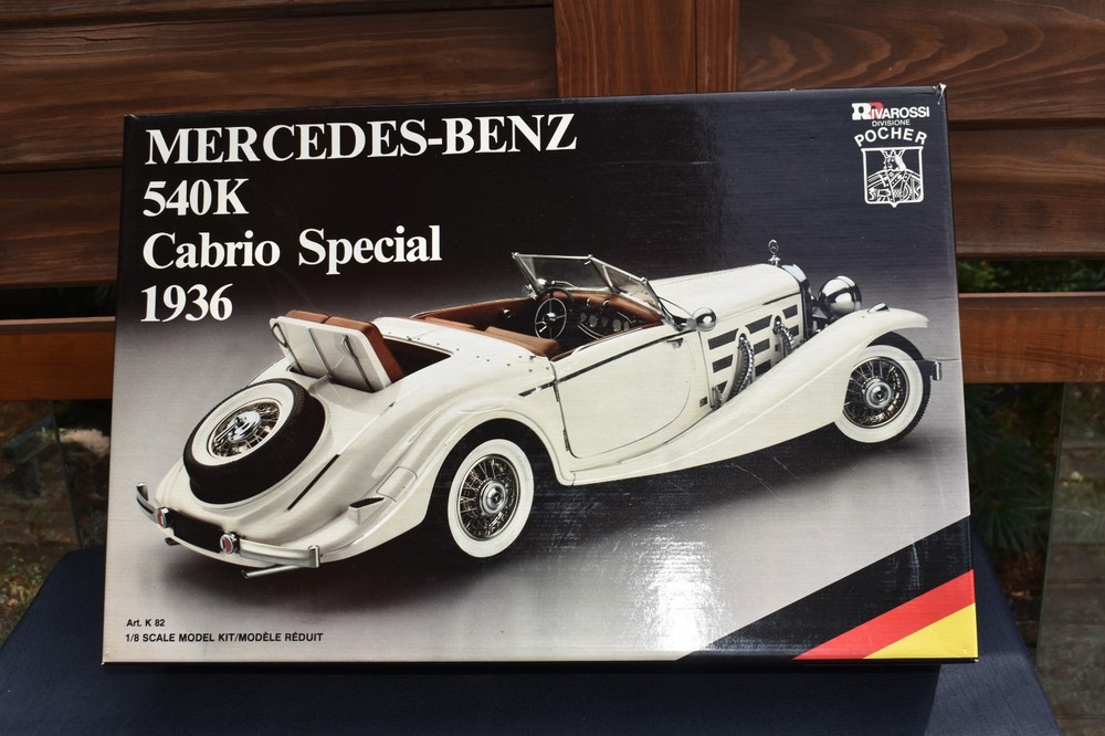 Pocher Mercedes Benz 1936 540K Cabrio Special 1:8 model unopened factory sealed