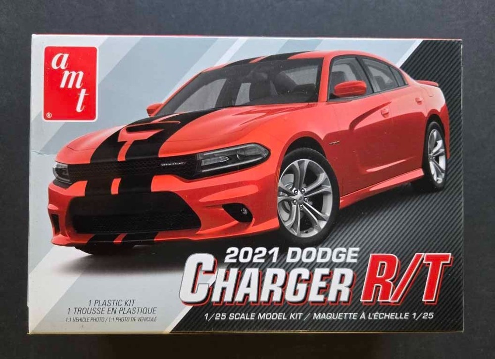 AMT 2021 Dodge Charger RT 1:25 Kit 1323M Open Box With Wide Body Kit installed