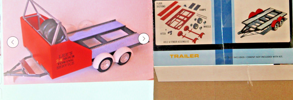 ++ TRAILOR SPECIAL++ 2 +TWO NEW Tandem Axle Trailer Vintage Style 1/25 SCALE